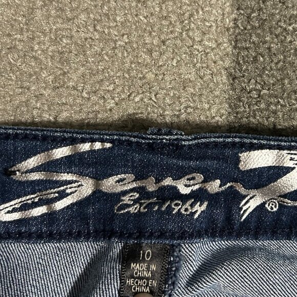 NWT Seven7 Limited Edition Mid-Rise Skinny 2-Tone Jeans Women's Size 10 - Picture 9 of 10